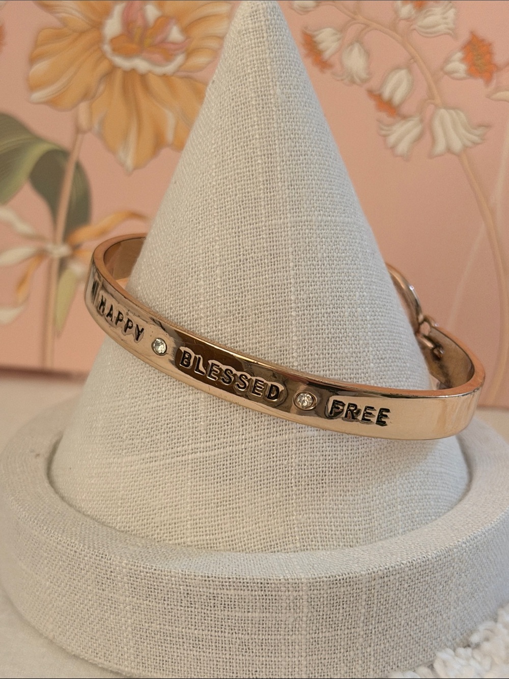 BCBGeneration Rose Gold Inspirational Bangle Bracelet